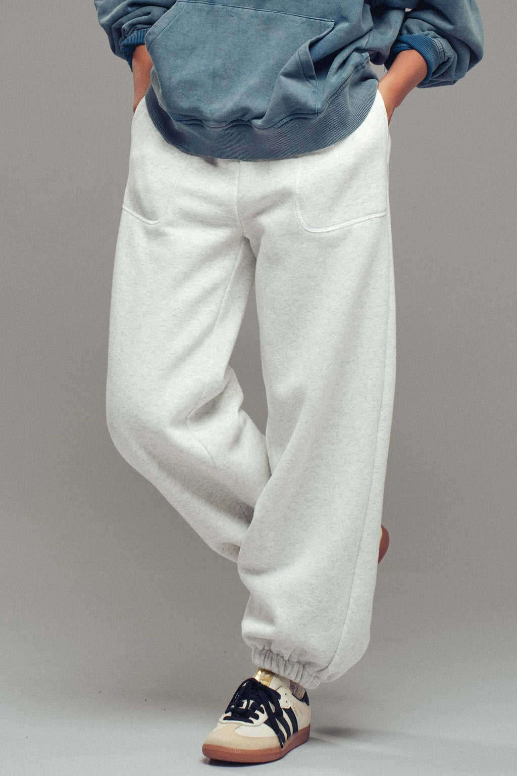 Elastic Drawstring Cotton Sweatpant