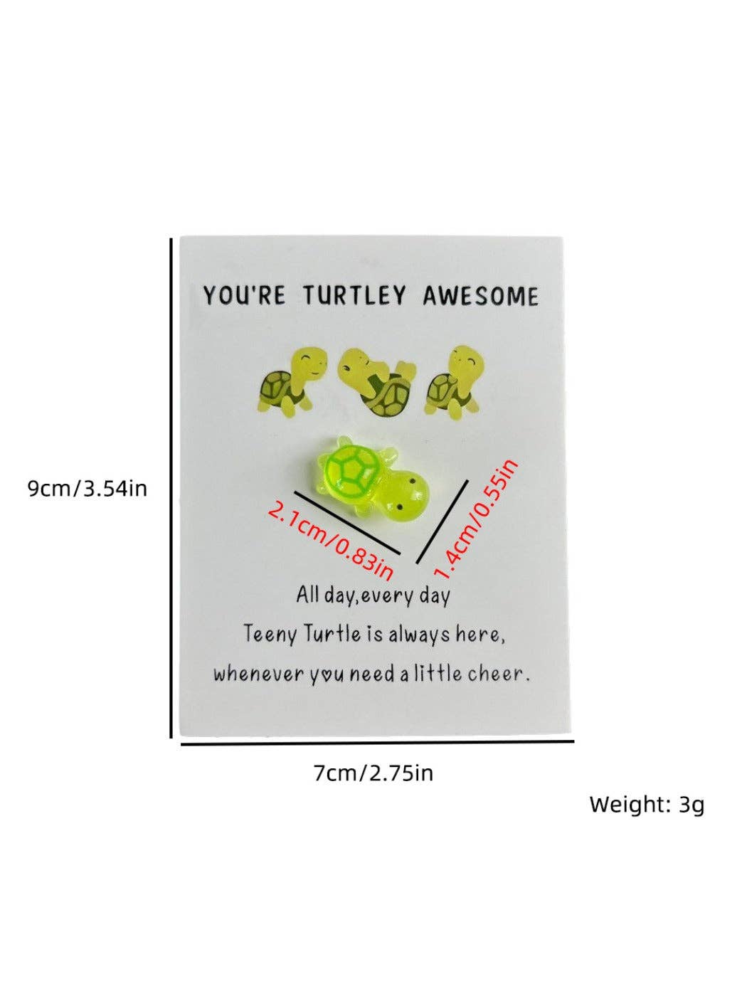 Taphug - Pocket Hug Glow in the Dark Turtle