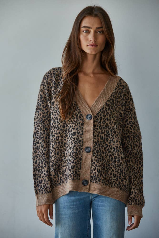 Knit Sweater V-Neck Cardigan