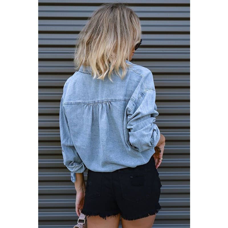 Double Pocket Denim Shirt
