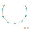 Trucker Hat Chain: Turquoise Stone Chain