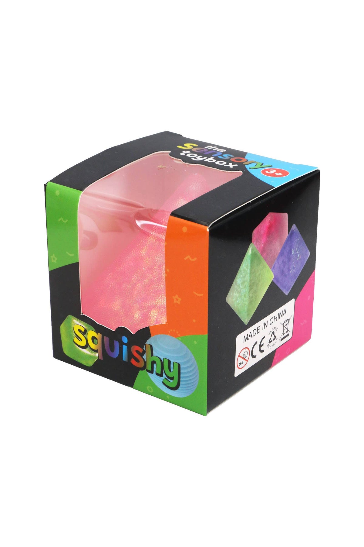 Textured Glittery Pyramid Squishy