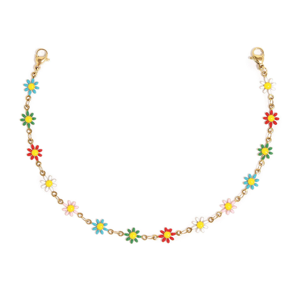 Trucker Hat Chain: Multi-Colored Daisy Chain