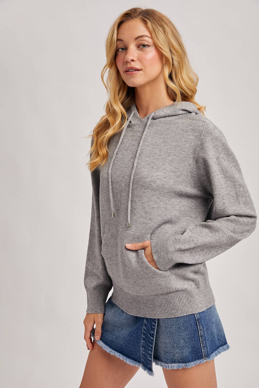 Knit Sweater Hoodie