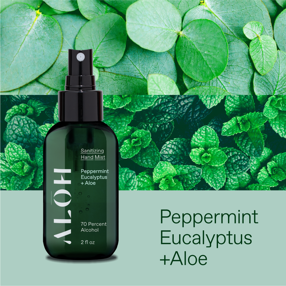 Sanitizing Hand Mist Peppermint Eucalyptus + Aloe