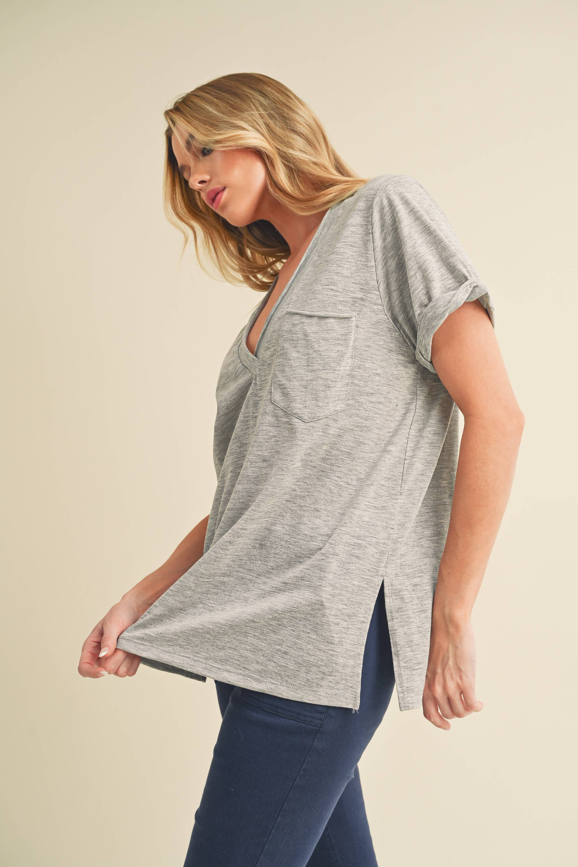 V-Neck Short Sleeve