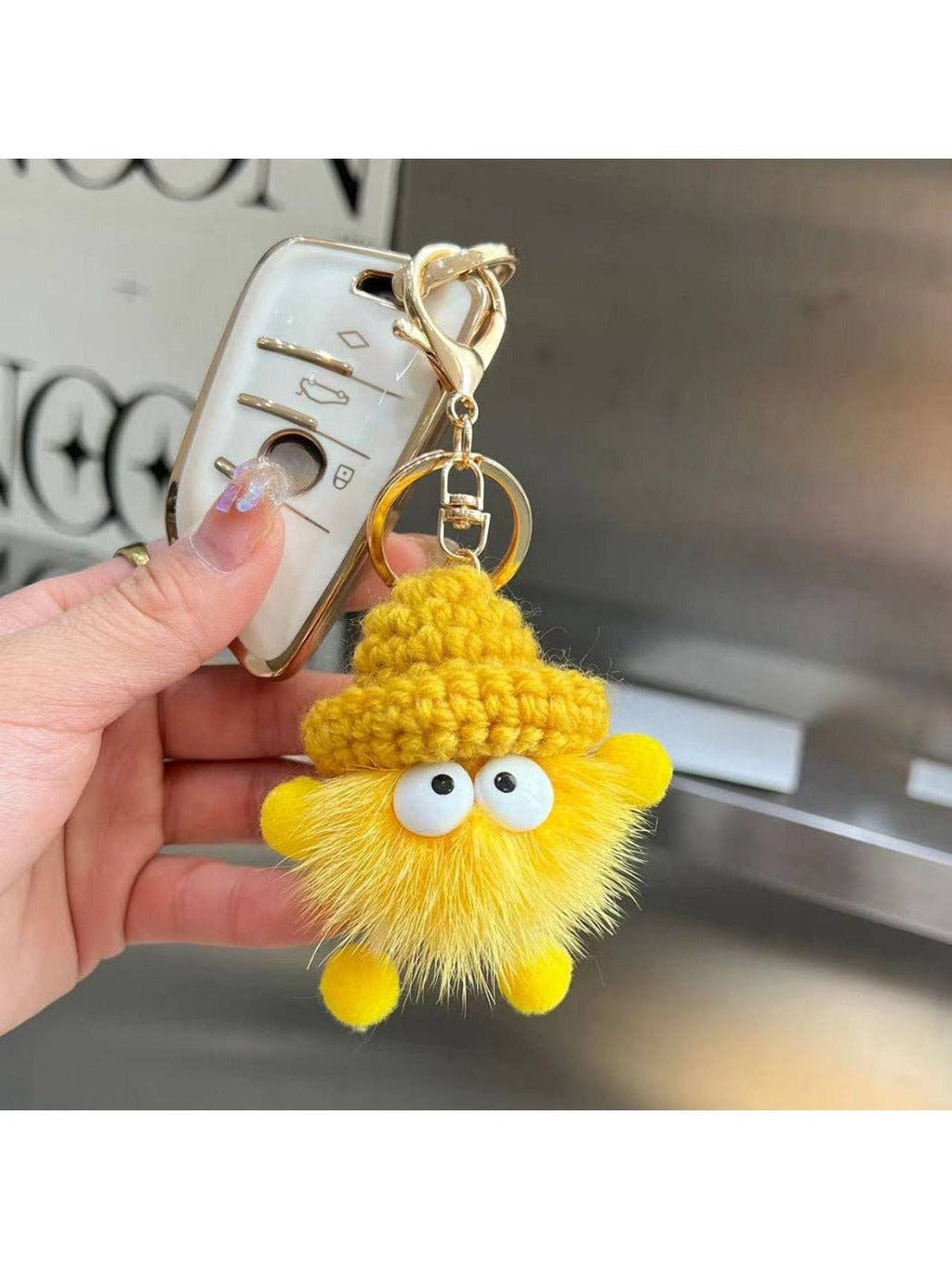 Adorable Soot Ball Plush Keychain