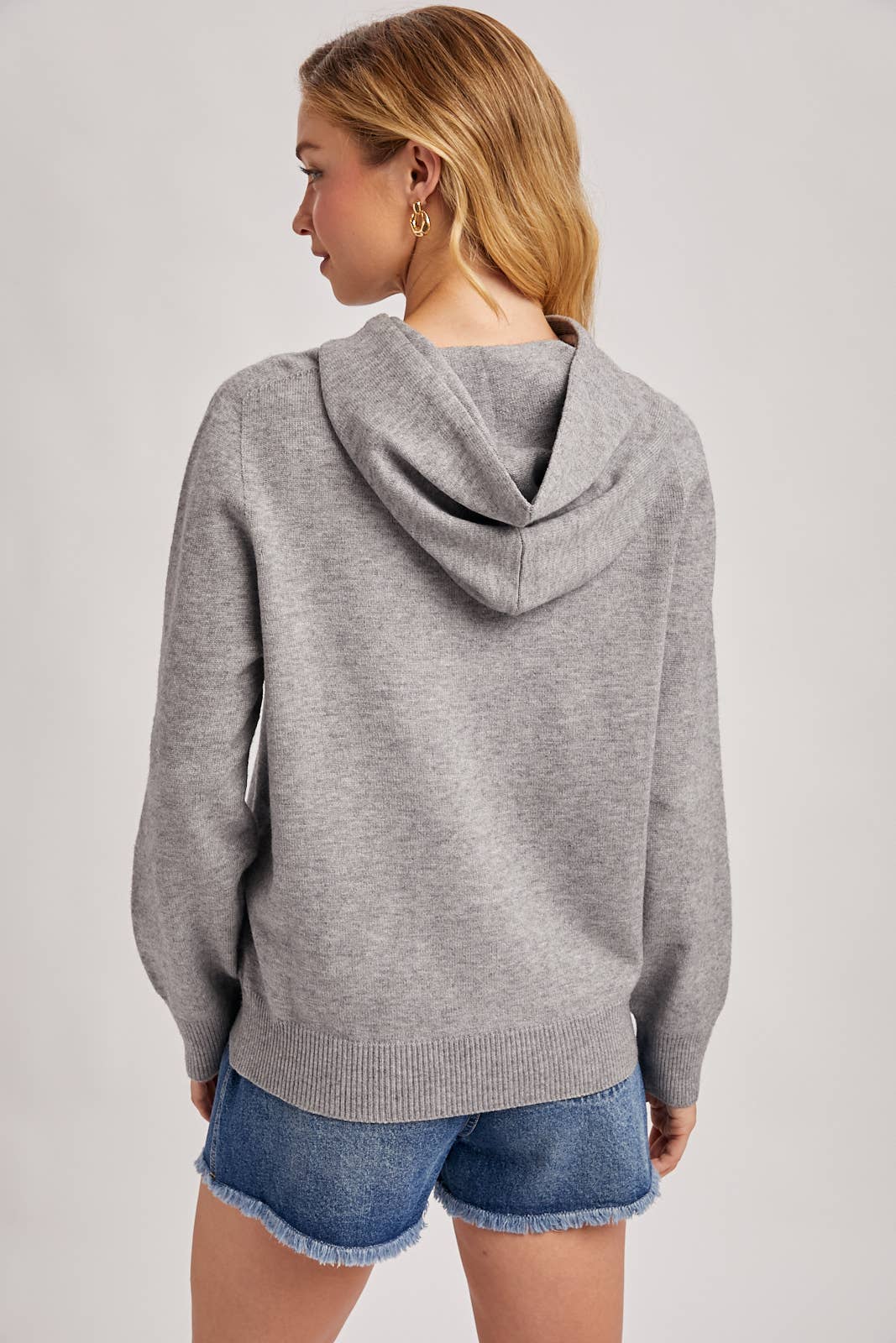 Knit Sweater Hoodie