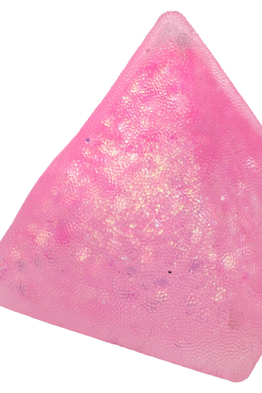 Textured Glittery Pyramid Squishy