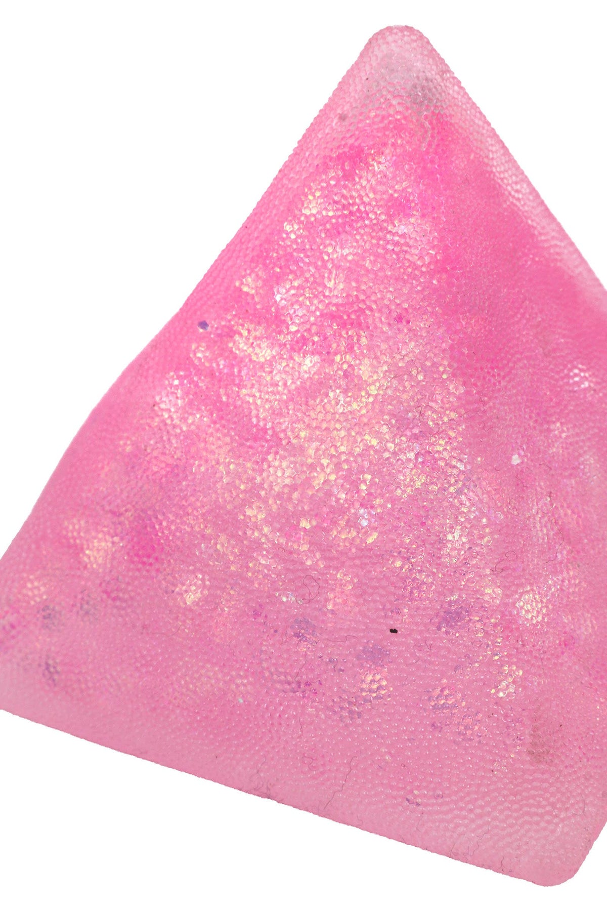 Textured Glittery Pyramid Squishy