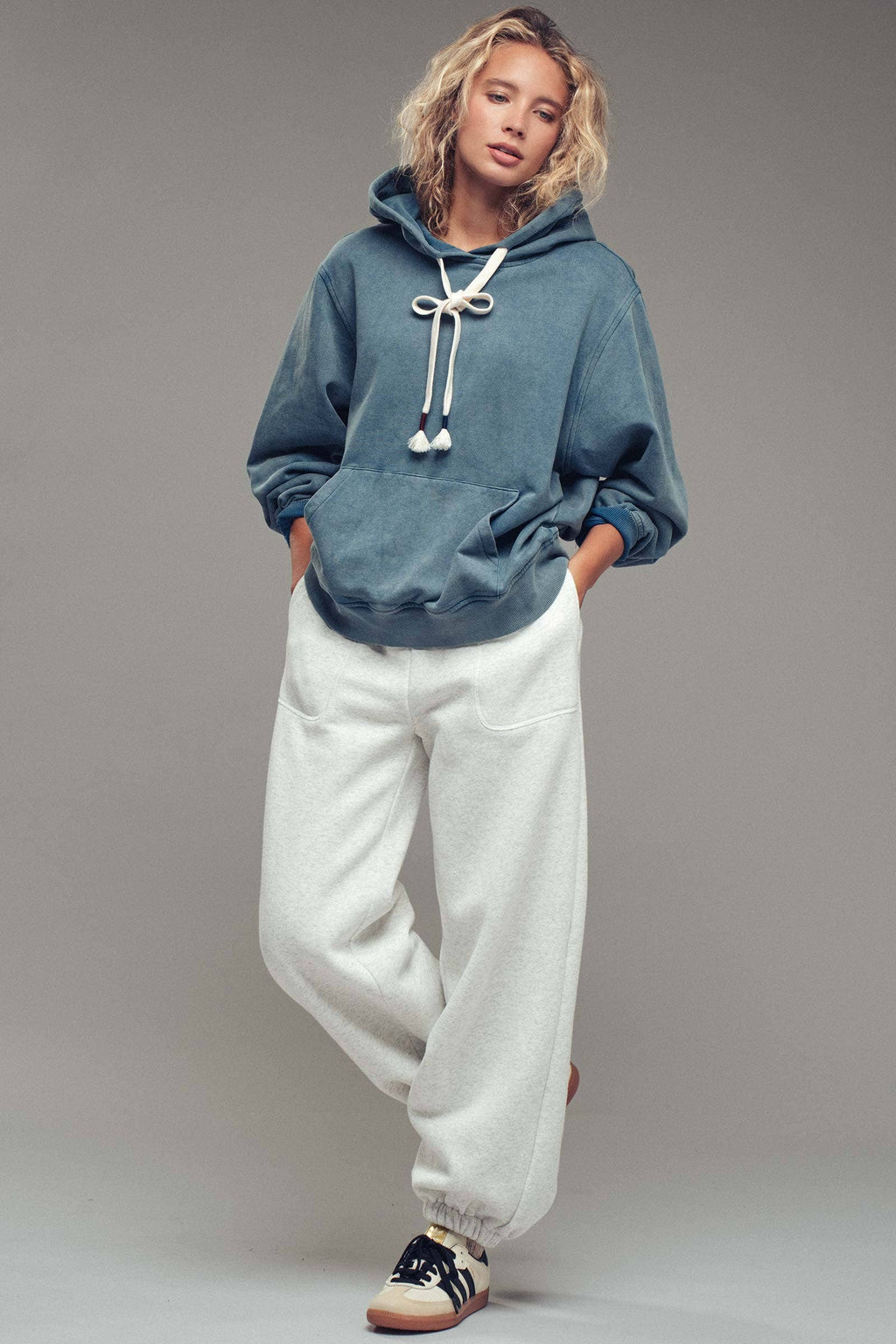 Elastic Drawstring Cotton Sweatpant