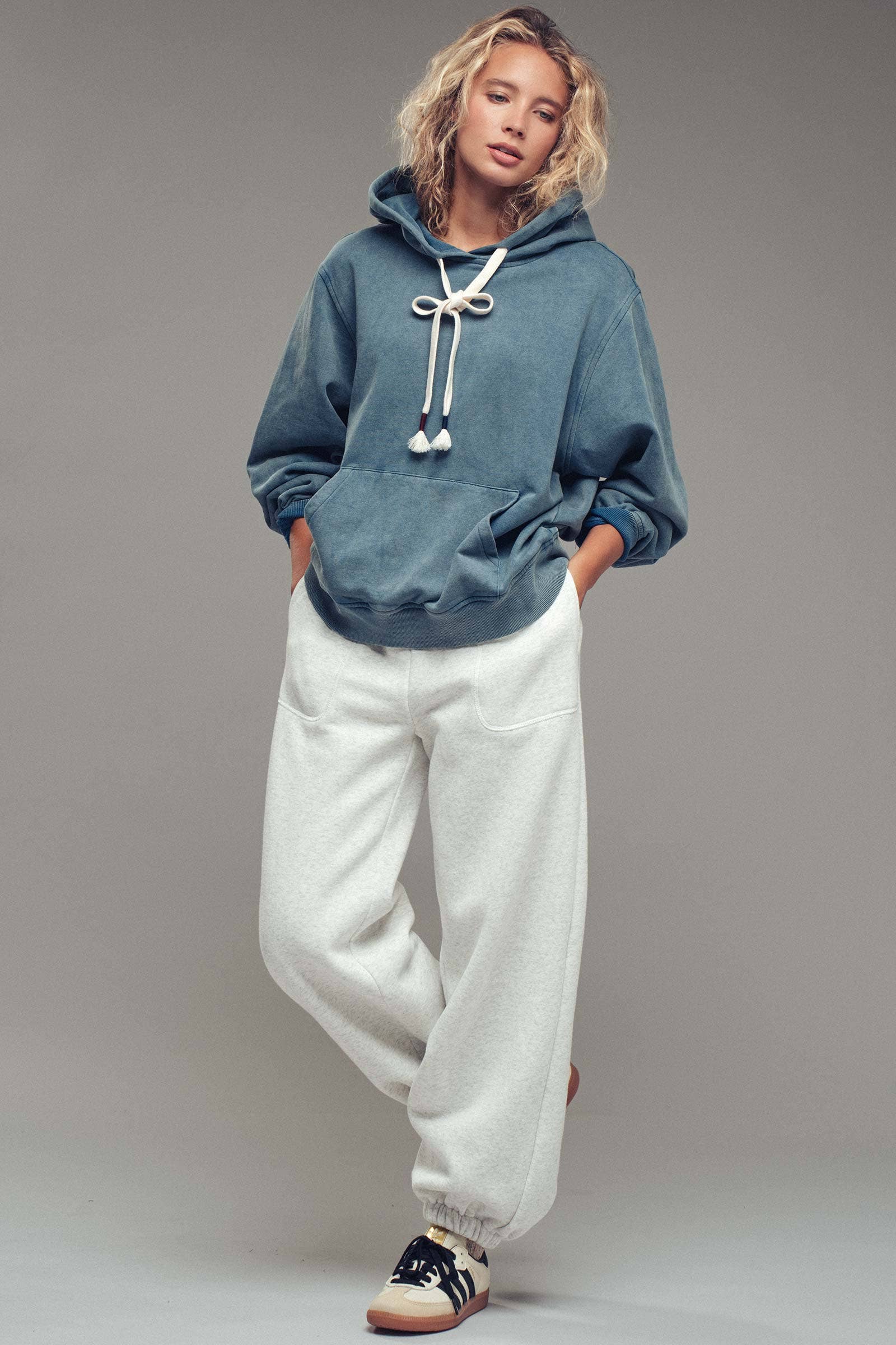 Elastic Drawstring Cotton Sweatpant