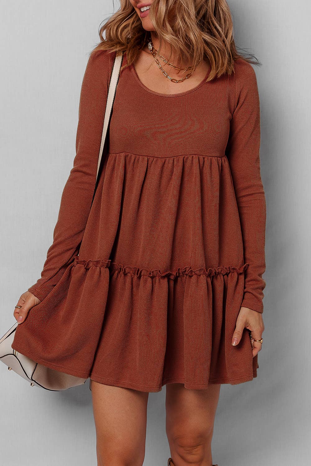 Ribbed Mini Dress