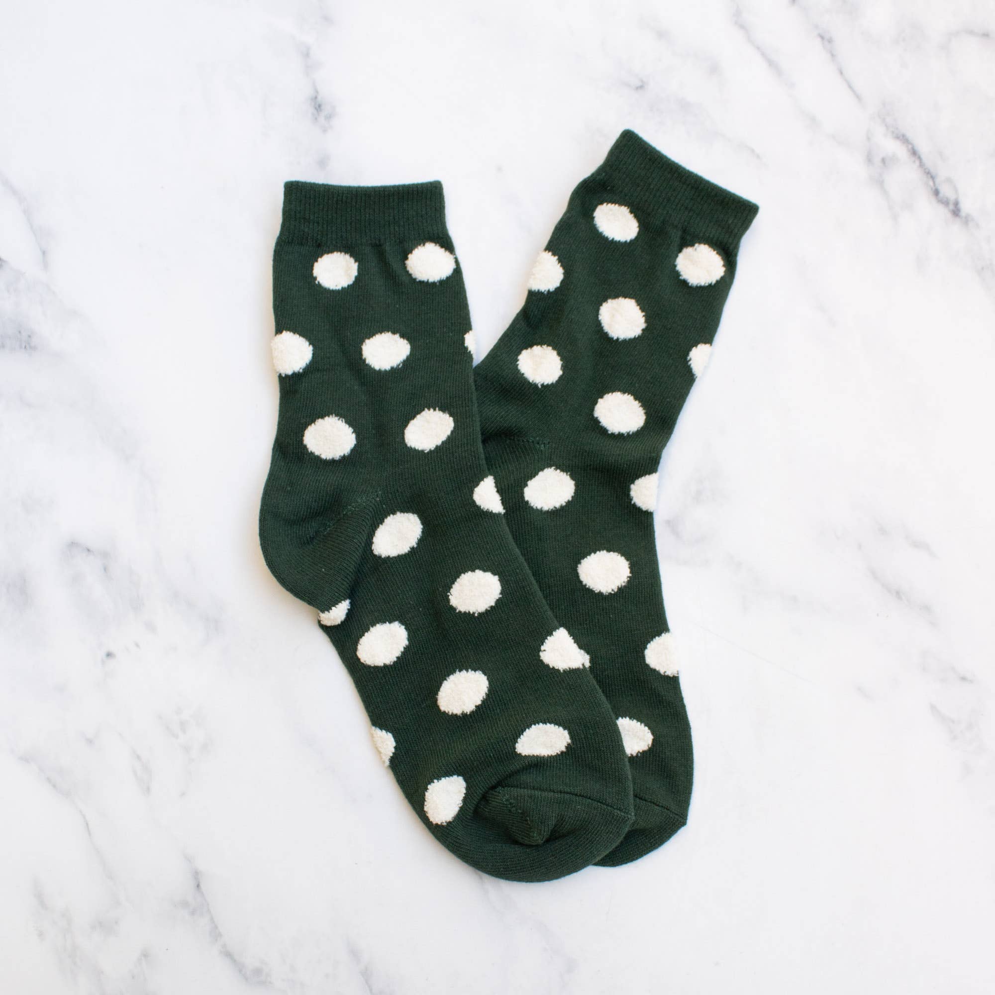 Women's Polka Dots Puff Casual Socks … Premium