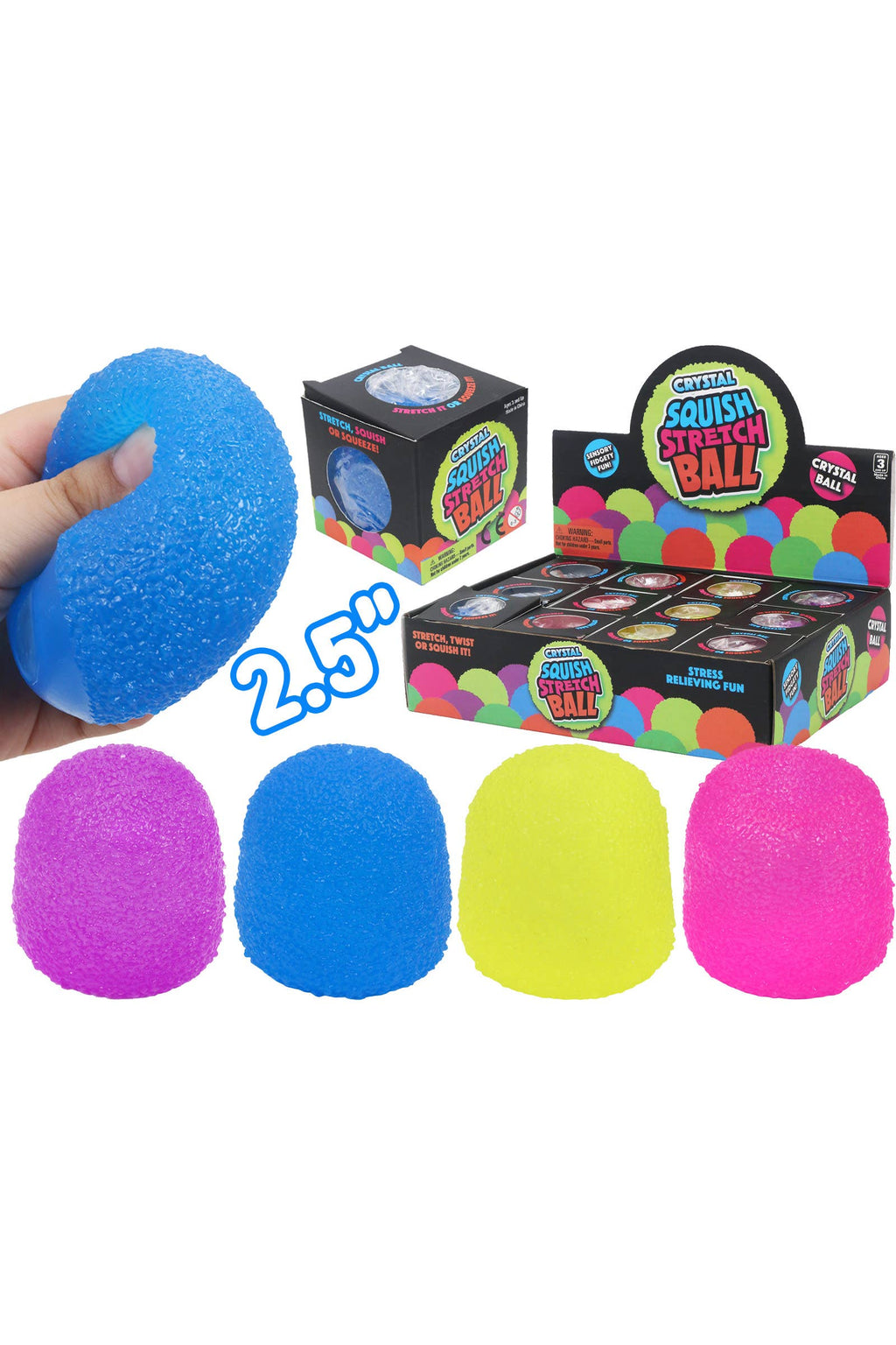 Sugar Textured Candy Maltose Putty Filled Squishy