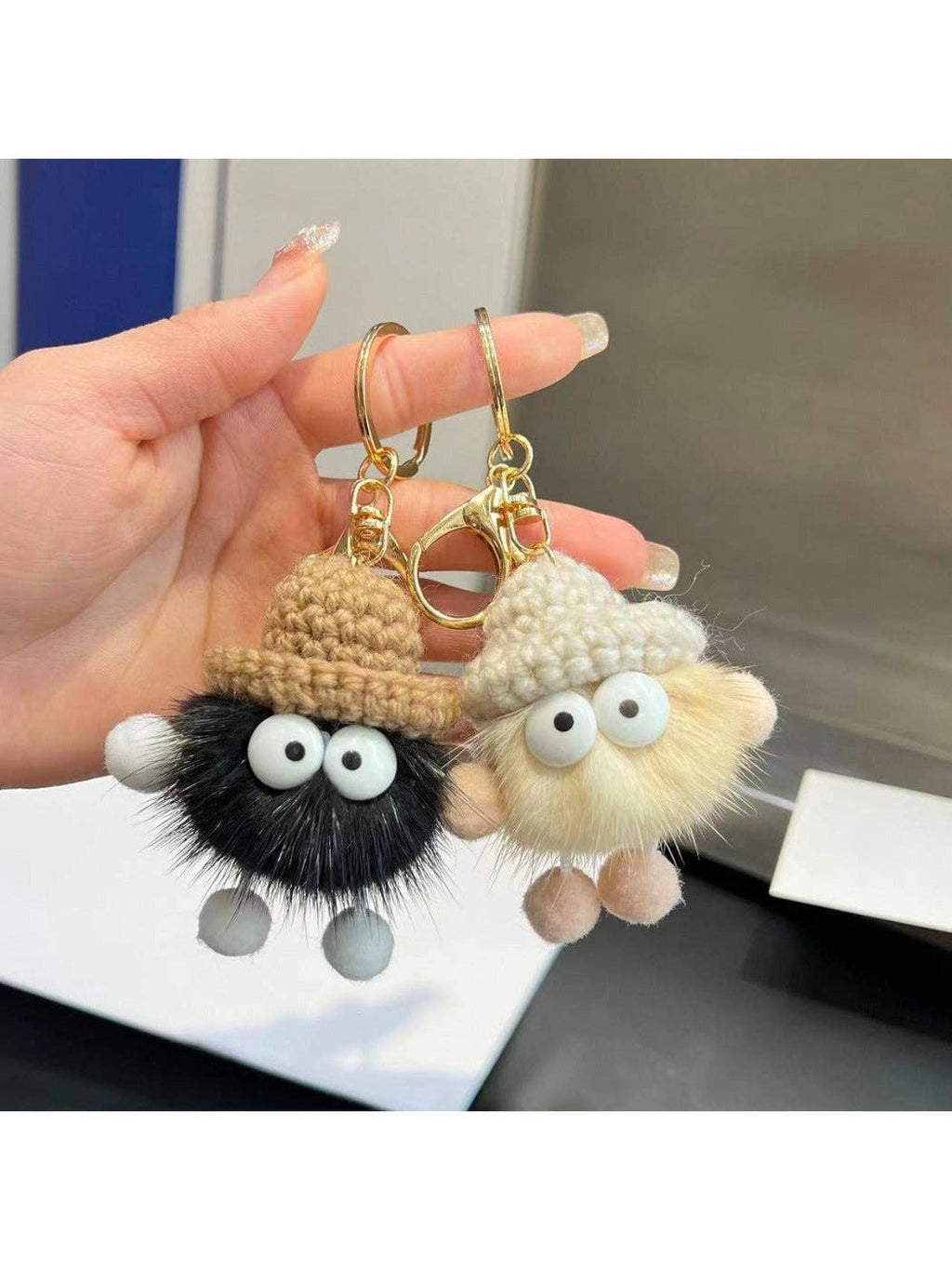 Adorable Soot Ball Plush Keychain