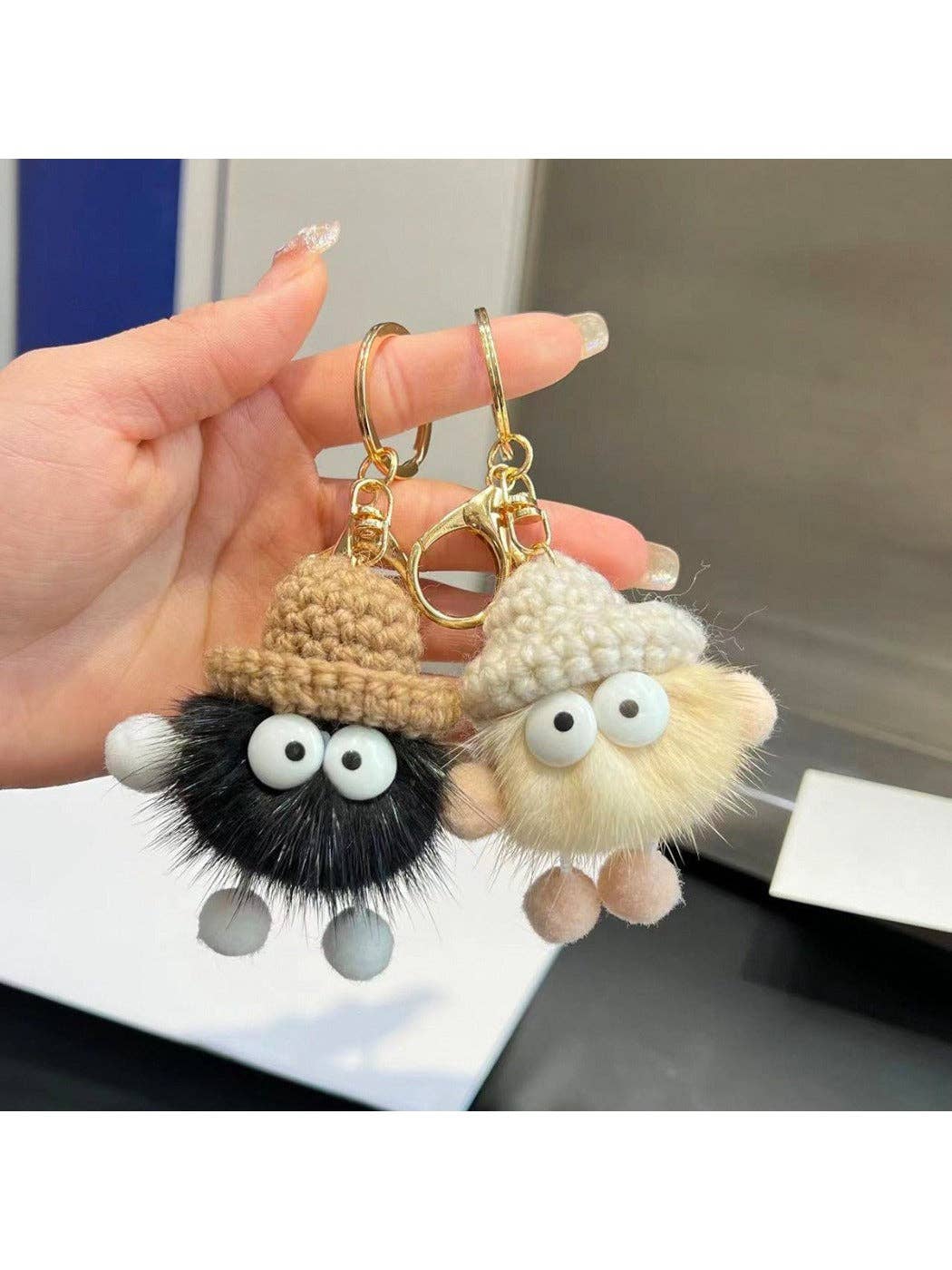 Adorable Soot Ball Plush Keychain