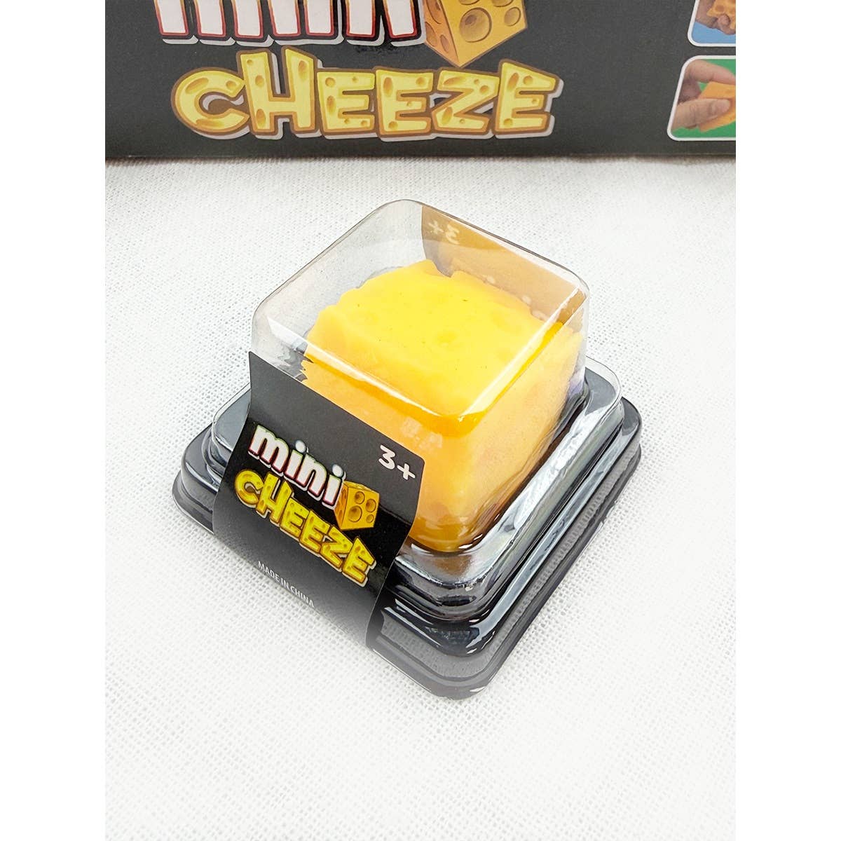 Mini Cube Cheese Squishy Toy