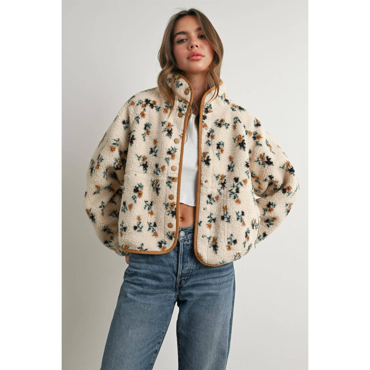Floral Fleece Jacket