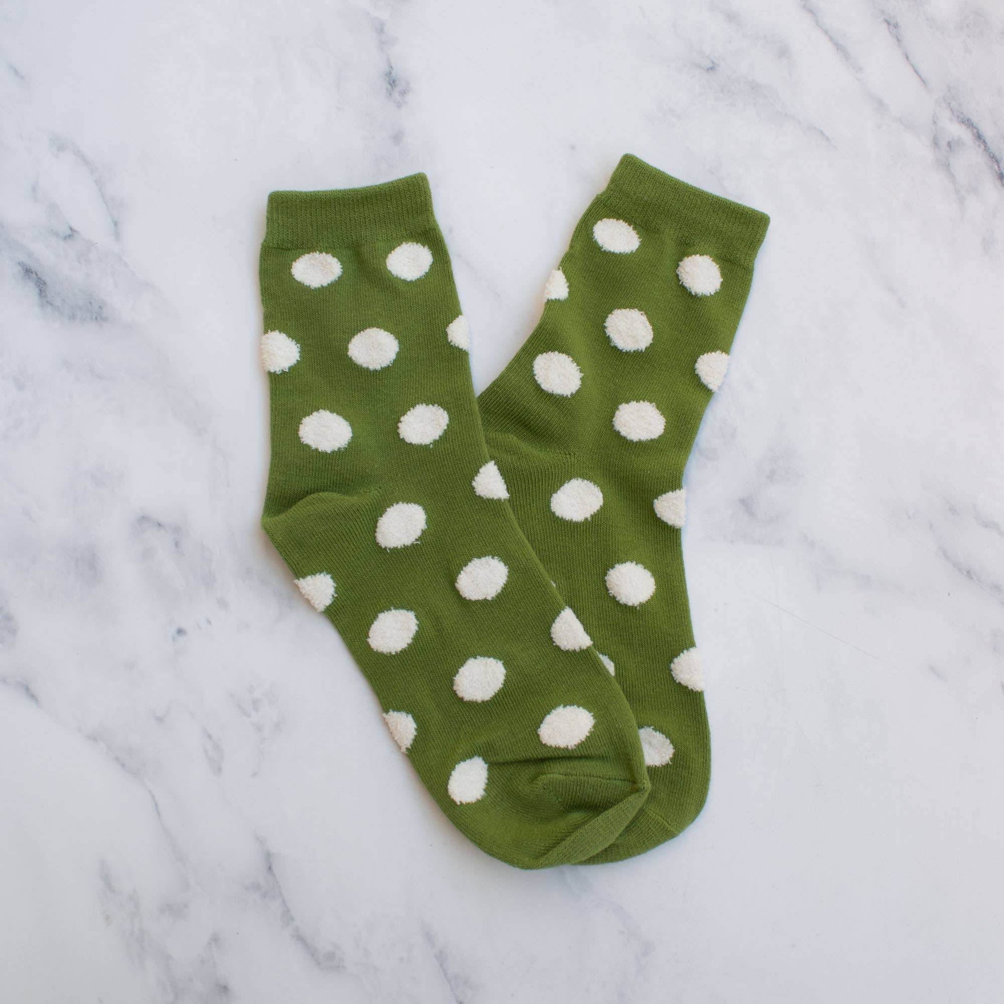 Women's Polka Dots Puff Casual Socks … Premium