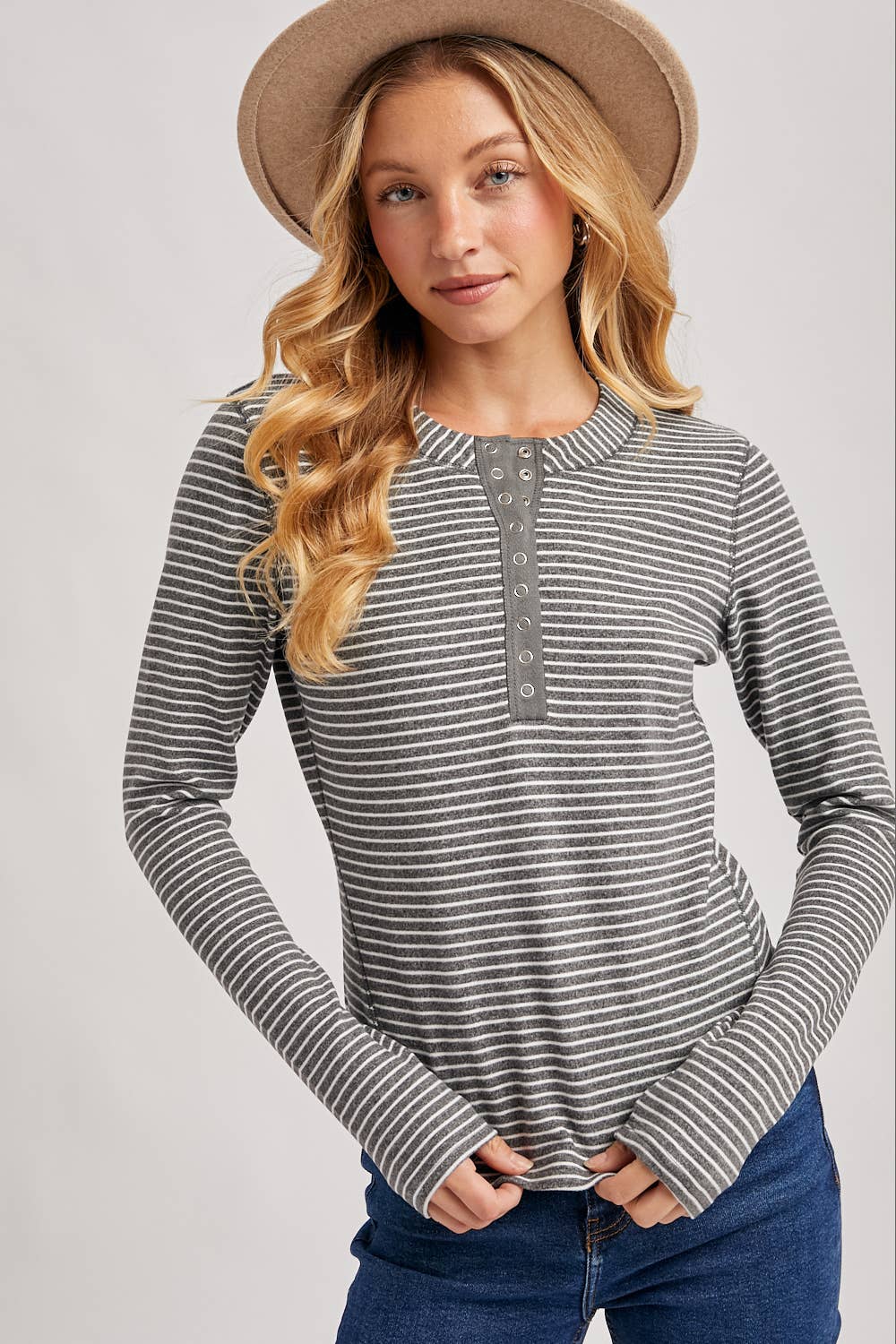 Striped Knit Long Sleeve