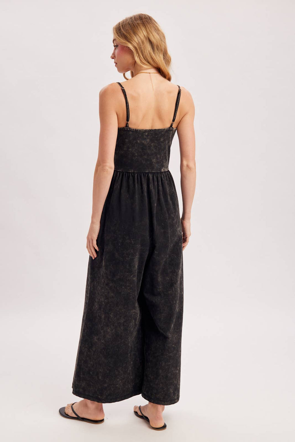 WASHED WIDE LEG JUMPSUIT