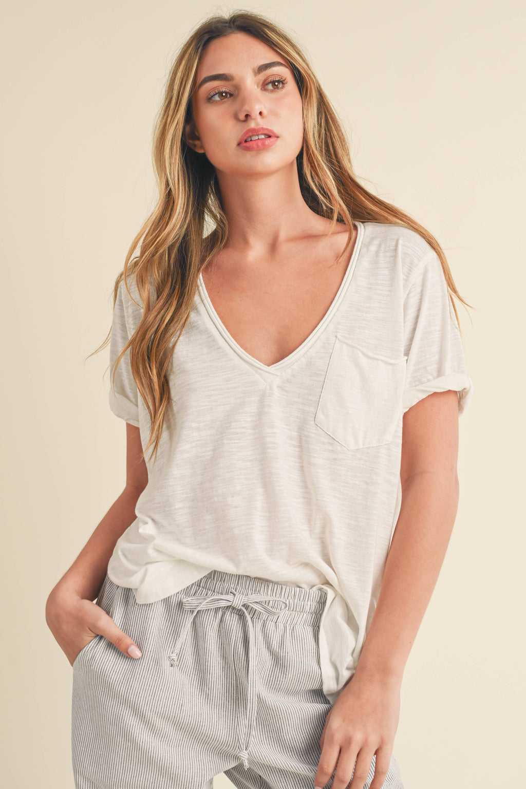 V-Neck Short Sleeve