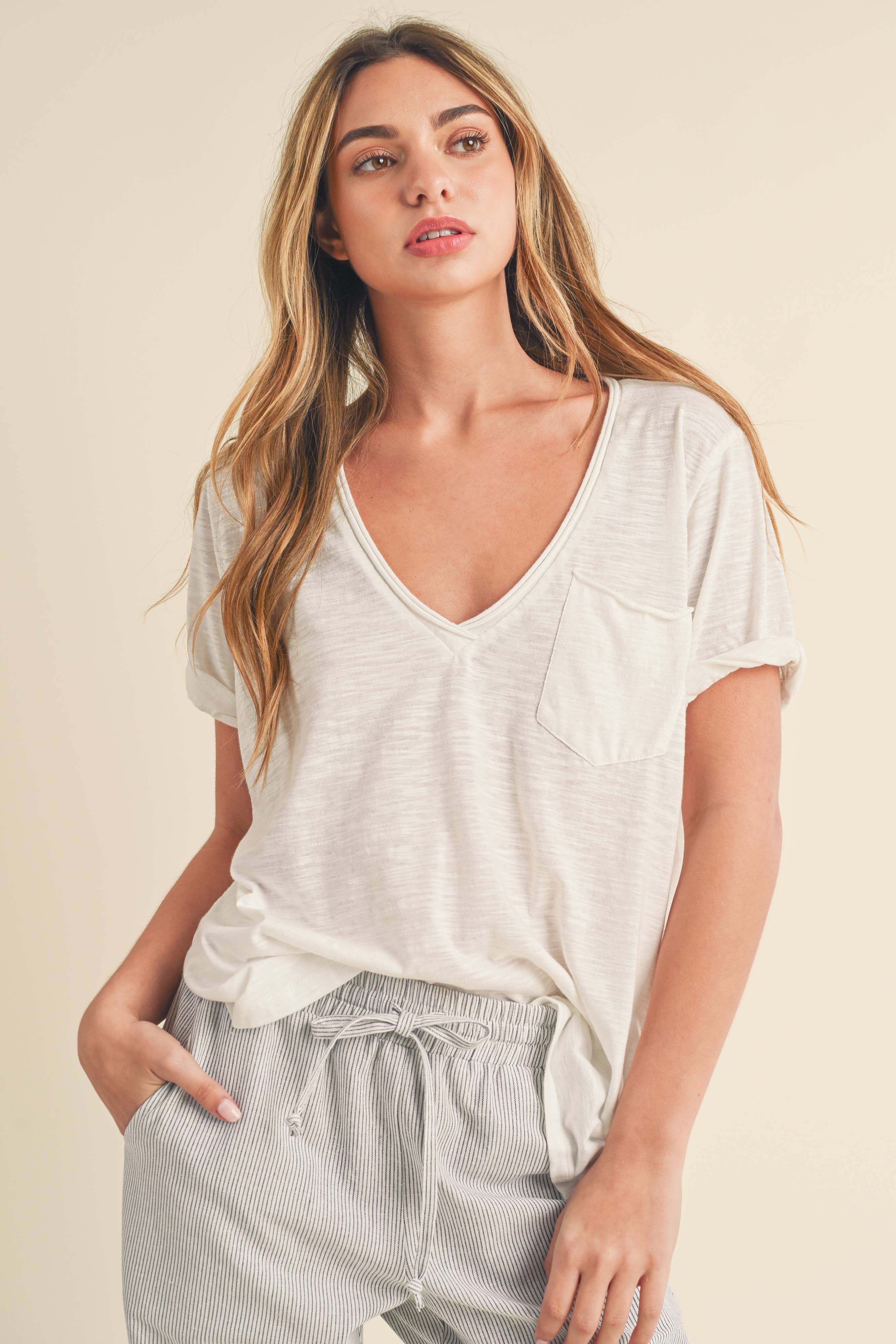 V-Neck Short Sleeve
