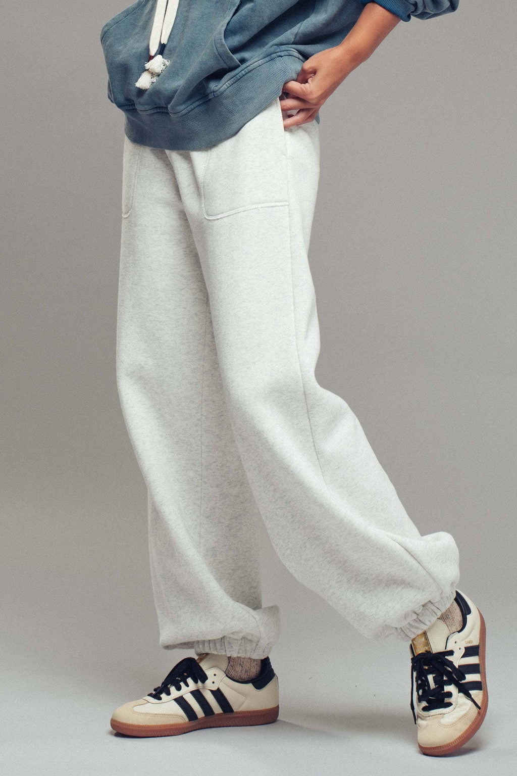 Elastic Drawstring Cotton Sweatpant