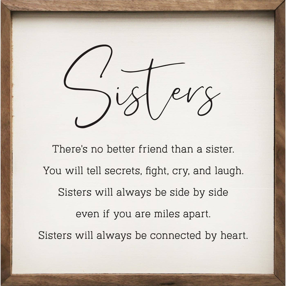 Sisters Wood Sign