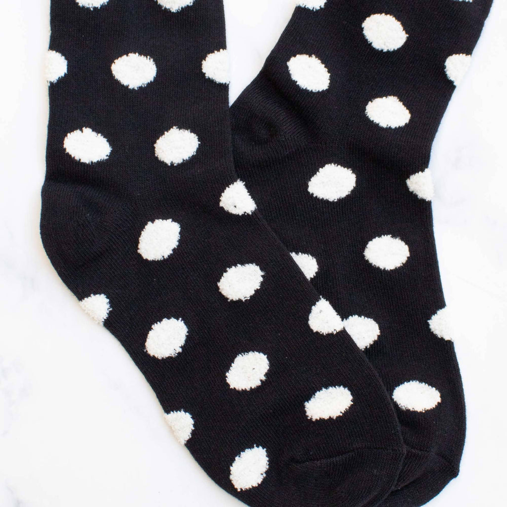 Women's Polka Dots Puff Casual Socks … Premium