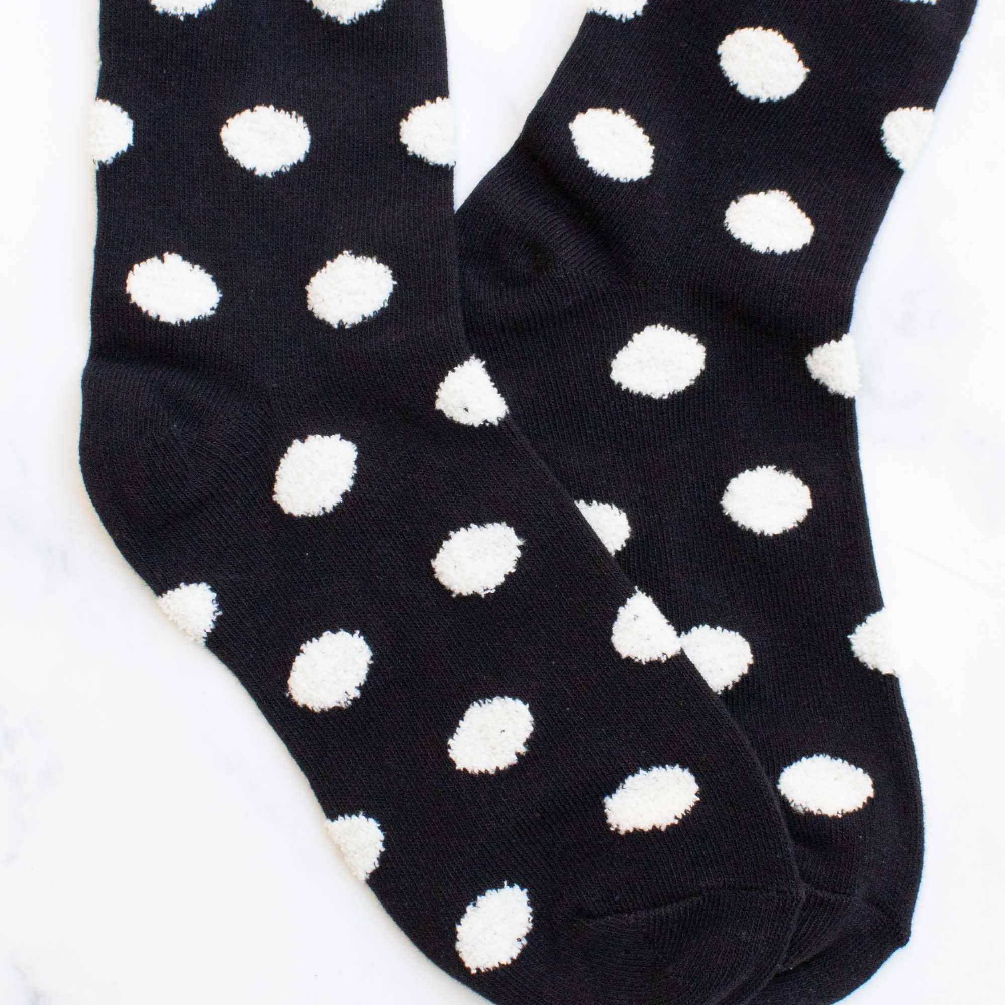 Women's Polka Dots Puff Casual Socks … Premium