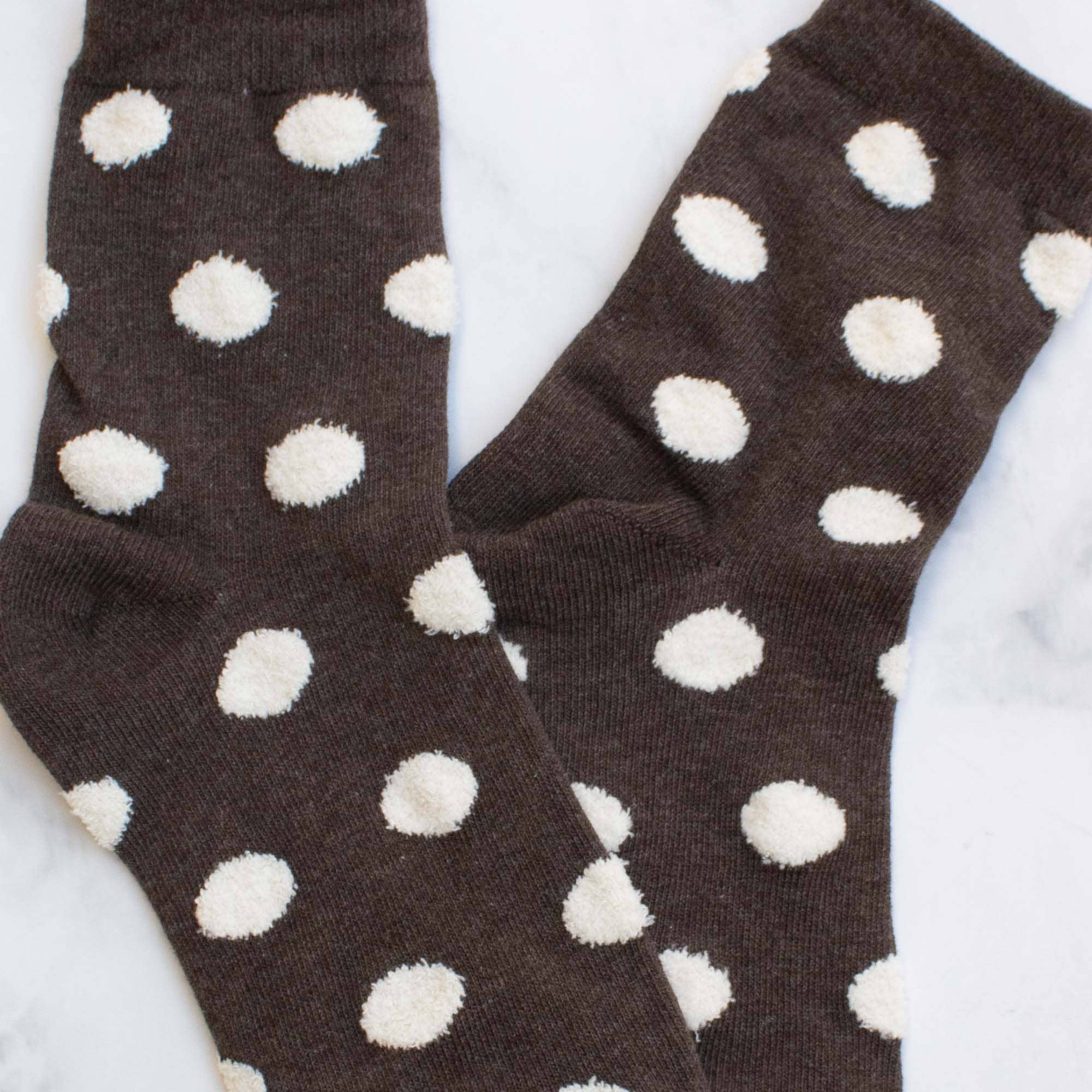 Women's Polka Dots Puff Casual Socks … Premium