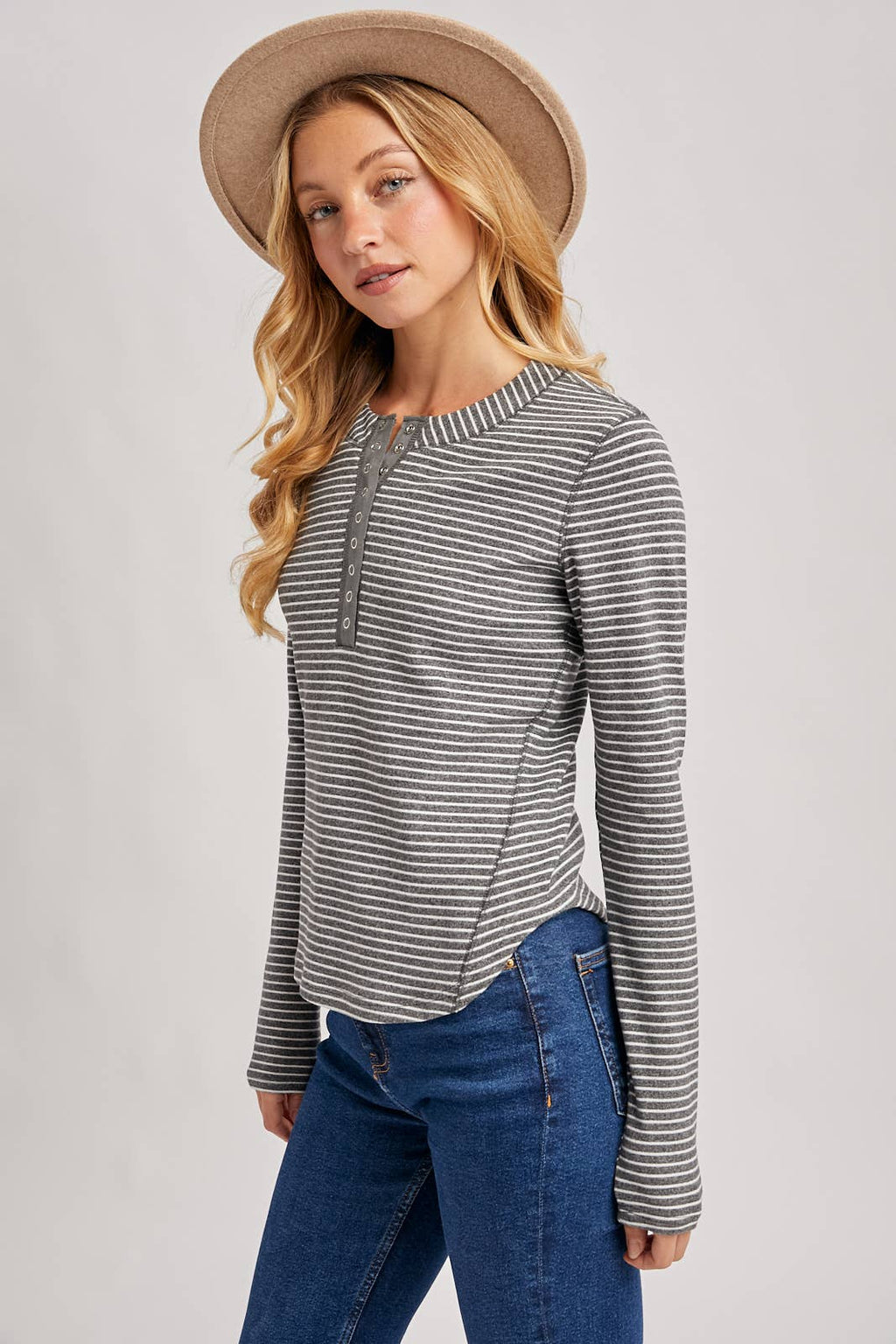 Striped Knit Long Sleeve
