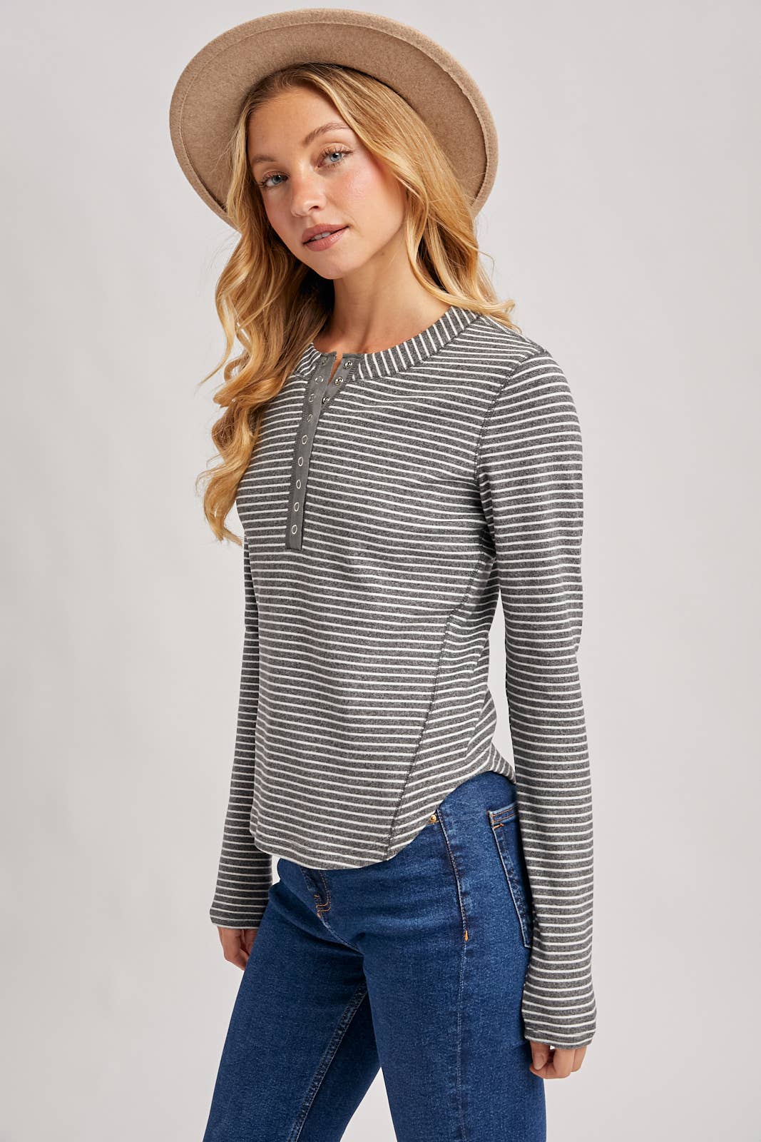 Striped Knit Long Sleeve