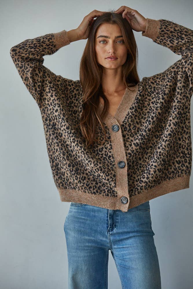 Knit Sweater V-Neck Cardigan