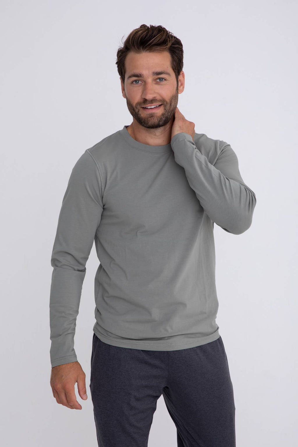 Pima Cotton Blend Long Sleeve