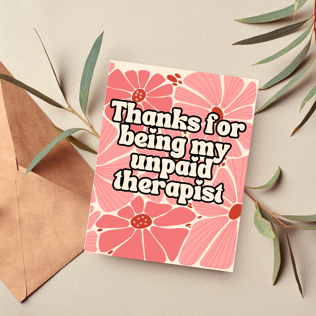 Funny Thank You Card for Friend, Thanks Card for Friend