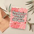 Funny Thank You Card for Friend, Thanks Card for Friend