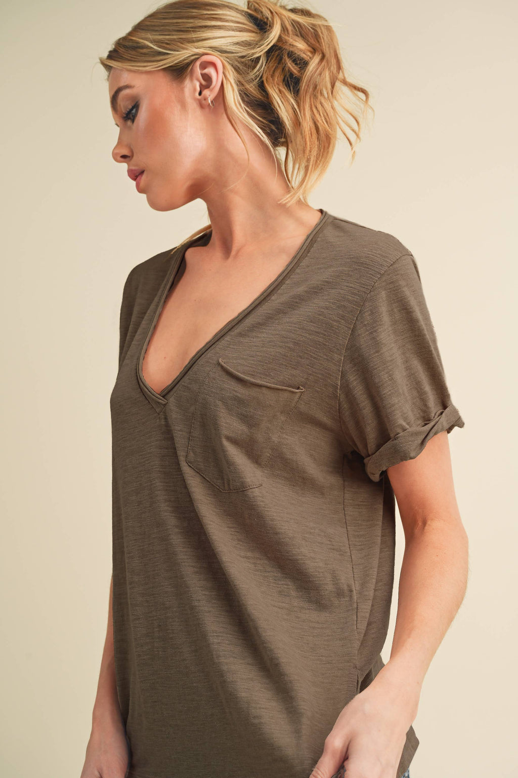 V-Neck Short Sleeve
