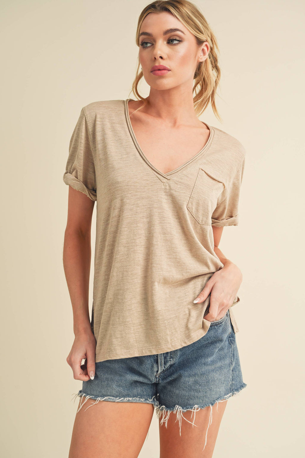 V-Neck Short Sleeve