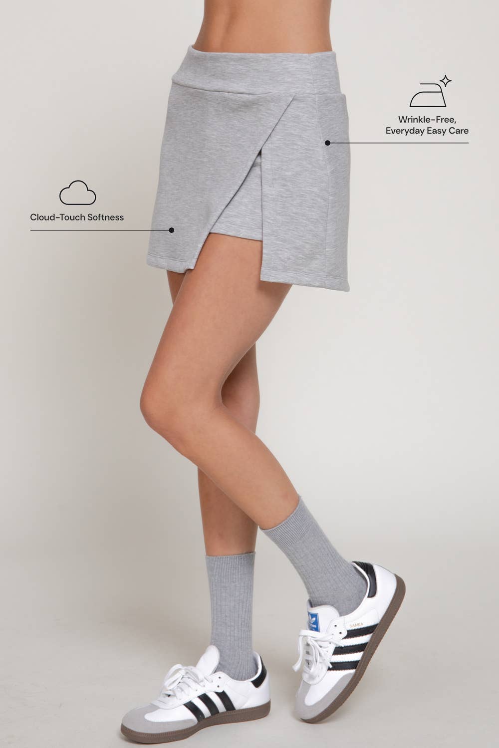 Skort with Front Slit