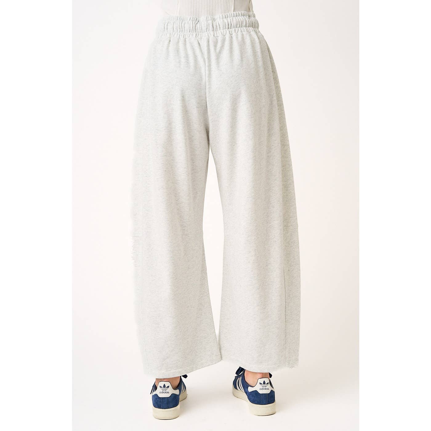 COTTON BARREL LEG PANTS