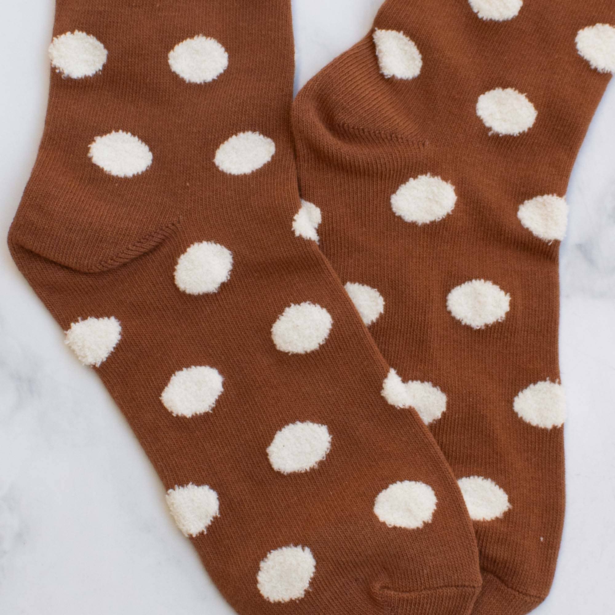 Women's Polka Dots Puff Casual Socks … Premium