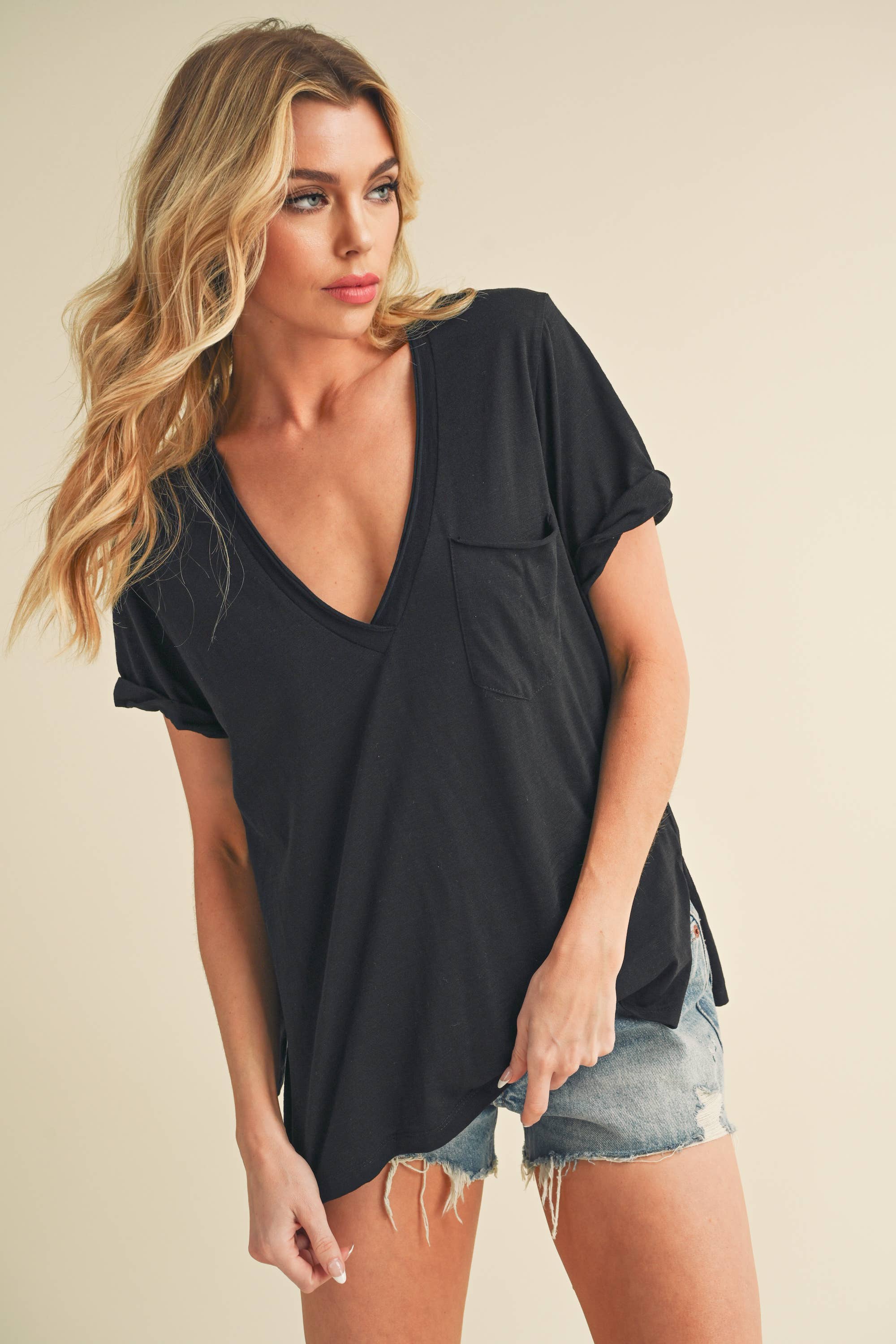 V-Neck Short Sleeve