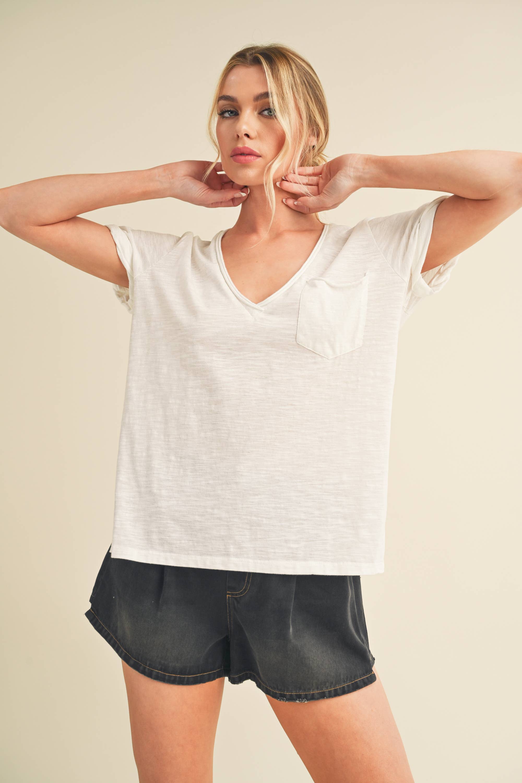 V-Neck Short Sleeve