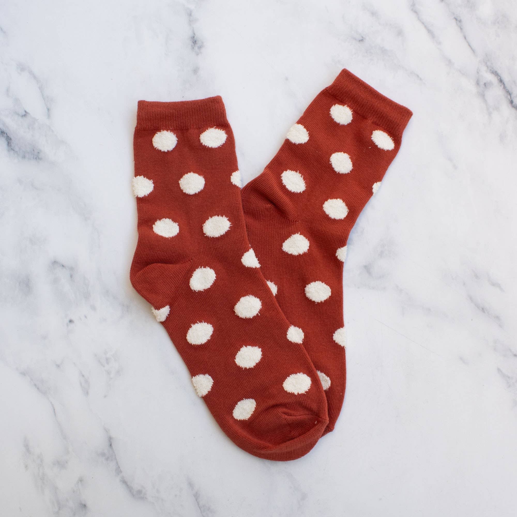Women's Polka Dots Puff Casual Socks … Premium