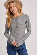 Striped Knit Long Sleeve