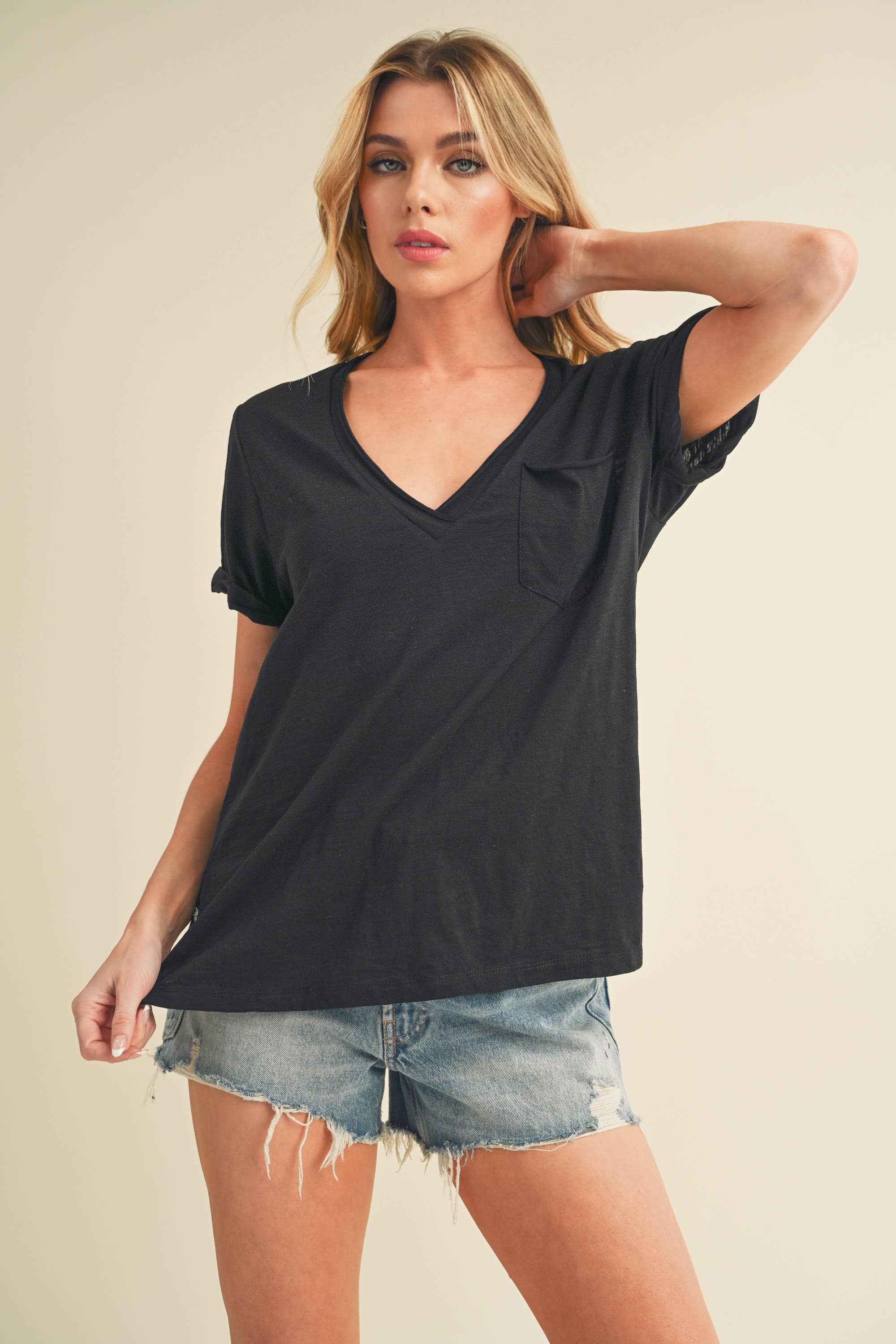 V-Neck Short Sleeve