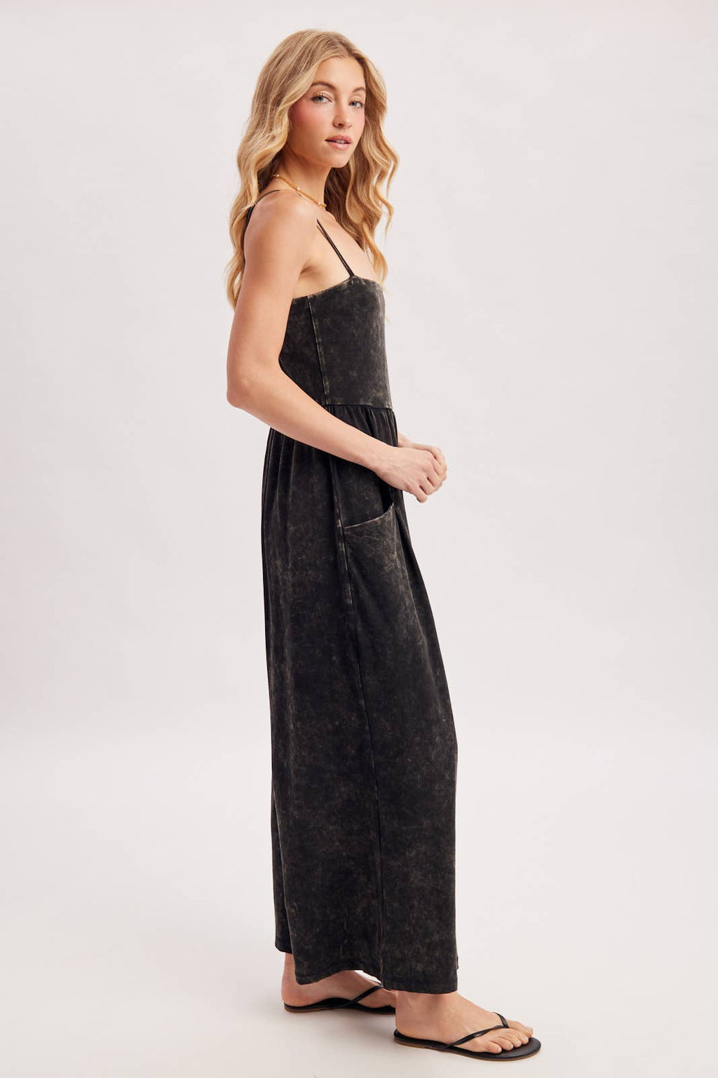 WASHED WIDE LEG JUMPSUIT